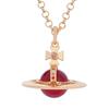 Kaiserinwitwe Weinrebe Vivienne groß m farbige Perlen Diamant dreidimensional Erde Planet Halskette Pulloverkette Damen