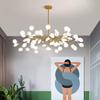 Nordic G4 Led Chandelier Lighting Modern Branch Pendant Light Living Room Gold / Black Art Decor Indoor Lighting(bulb NOT Included)