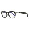 Men S RounDeD Blue Block eyeglaSSeS Tf5930 D B 063 Black Horn 52mm