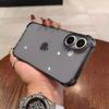Luxury Transparent Black Silicone Soft Case For iPhone 16 15 14 13 12 11 Pro Max Plus Mini Clear Ultra Thin Cover Shockproof
