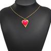 4pcs Stainless Steel Artificial Stone Heart Charms for DIY Bohemian Jewelry Findings Necklace Pendants Vintage Earrings Making