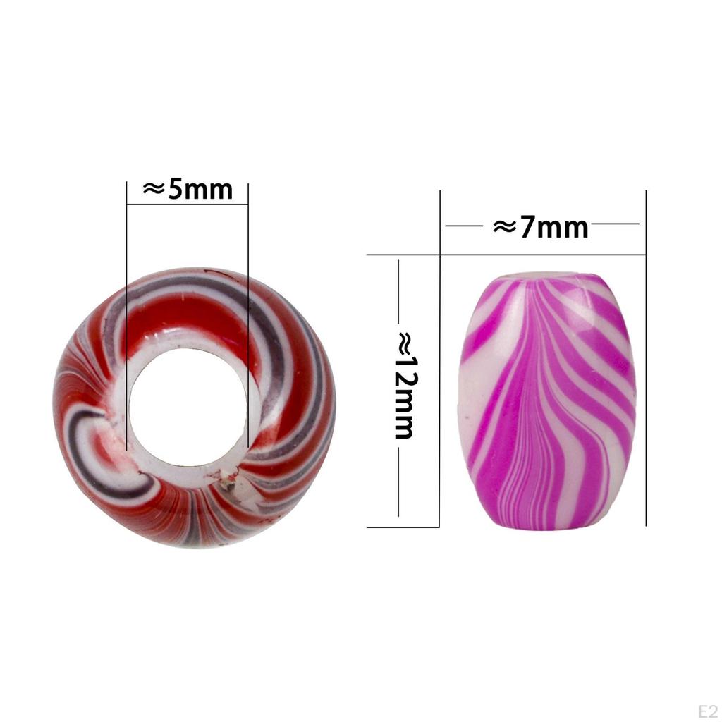 50 Pieces Hair Beads Decorations, Popular Fashion Dreadlocks Accessories for Braids,