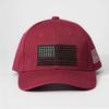 Embroidered American flag baseball cap solid color retro sun hat adjustable duckbill cap for women and men
