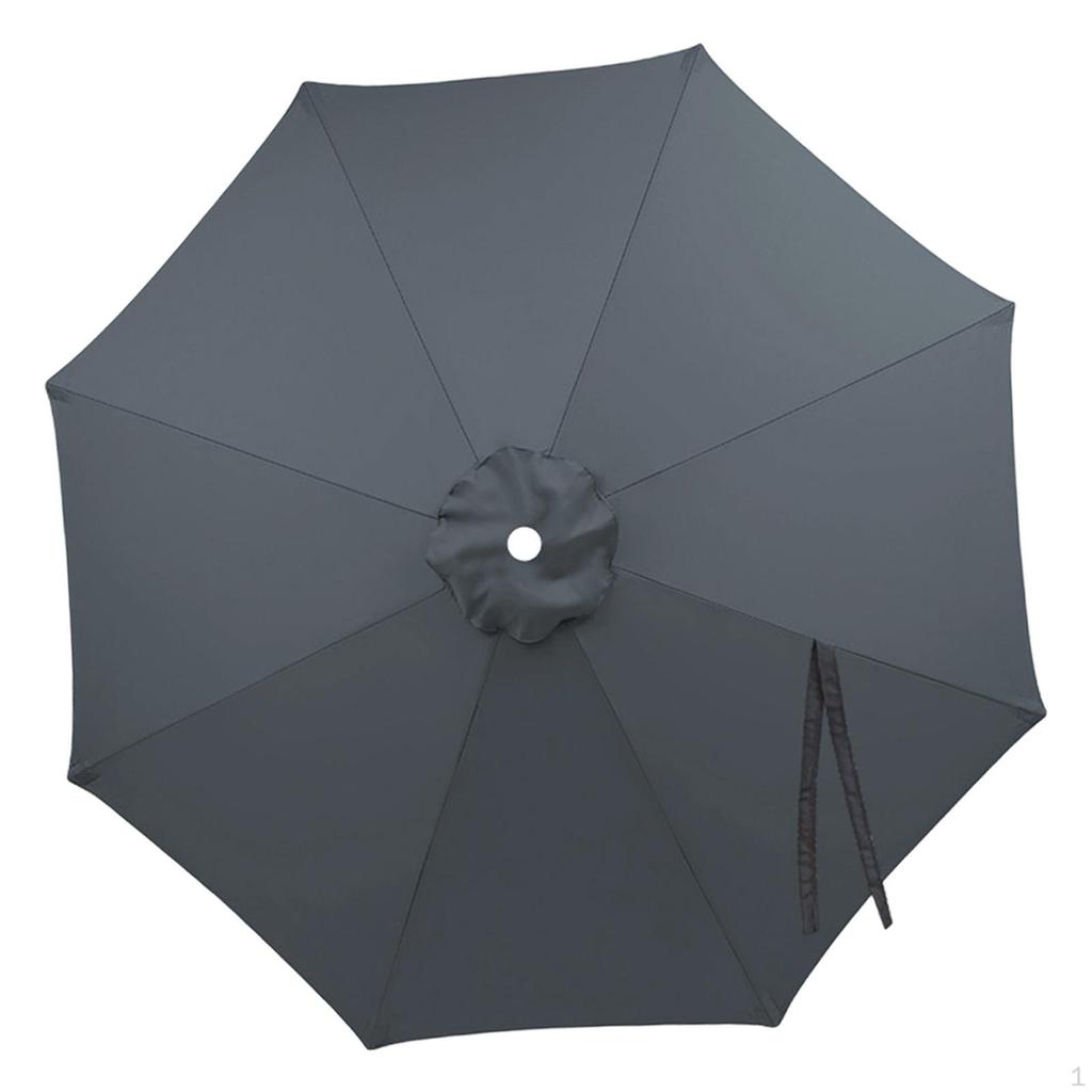 Outdoor Umbrella Table 6 Ribs Windproof Water Resistance Cover Replaces for Pool Yard