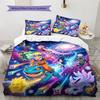 Set Piumone Biancheria da Letto con Motivo Naruto Copripiumone Federa Decorazione per la Casa Regalo di Compleanno (1 * copripiumino + 2 * federa, senza nucleo)