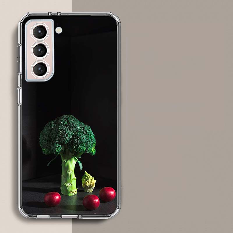 

A Fashionable Cabbage Phone Case For Samsung Galaxy S25 Edge S24 S23 FE S21 S20 S10 Plus S22 S26 Ultra Cover Clear Cases TPU Cap Samsung S21 Ultra