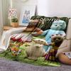 Custom Name In the Night Garden Theme Printed Blanket - Perfect for Couch, Bed, Travel & Outdoor Use | Machine Washable, Cozy & Durable.