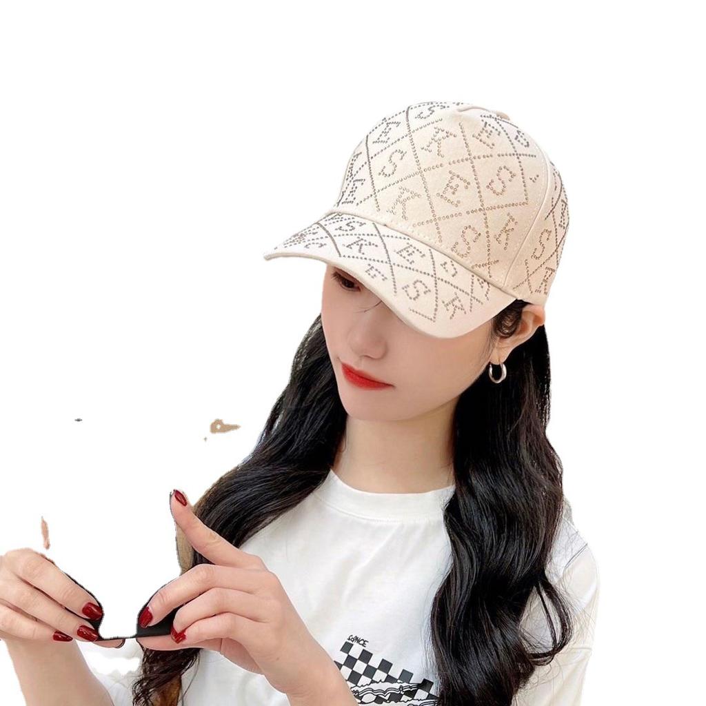 Diamond-encrusted Letter Cap Children's Spring and Autumn Summer Fashion Versatile Temperament Baseball Cap