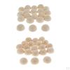 20 Pieces Bulk Half Wooden Beads Hemisphere Shape No Hole Making for Painting Supplies