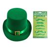 Handmade Nonwoven Fabric Party Hat with Gold Buckles for Festivals Foldable Comfortable Celebration Hat
