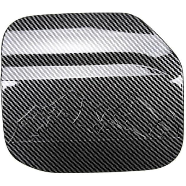 Fuel Tank Cap Compatible for Bronco 2021-2023 Replacement Trim Cover Fuel Filler Door Cap ABS Carbon Fibre Decoration Car Accessories(Bright carbon)