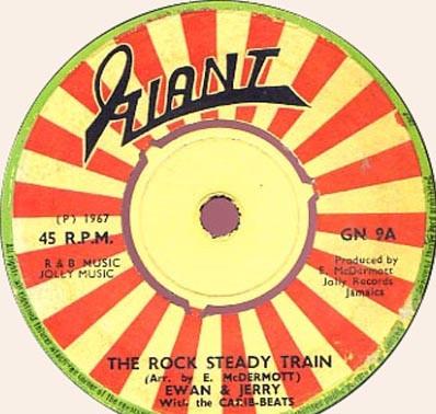 

7inch Record EWAN JERRY THE CARIB BEATS The Rock Steady Train My Baby Is GN9 Giant 1967 UK Reggae Ska Dub Used
