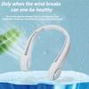 USB Rechargeable Neck Fan, 3-speed Wind Adjustment, Wireless Neck Cooling Fan, Portable Neck Fan