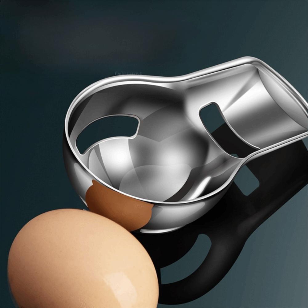 Stainless Steel Egg Yolk Filter Professional Egg White Divider Egg Yolk Separator Spoon  Household