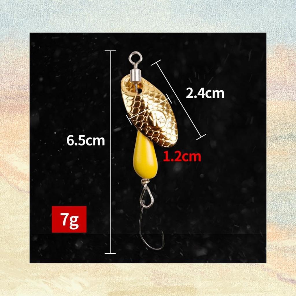 Inline Paku Paku Spinner, Designed Specifically for Stream Fish, Mountain