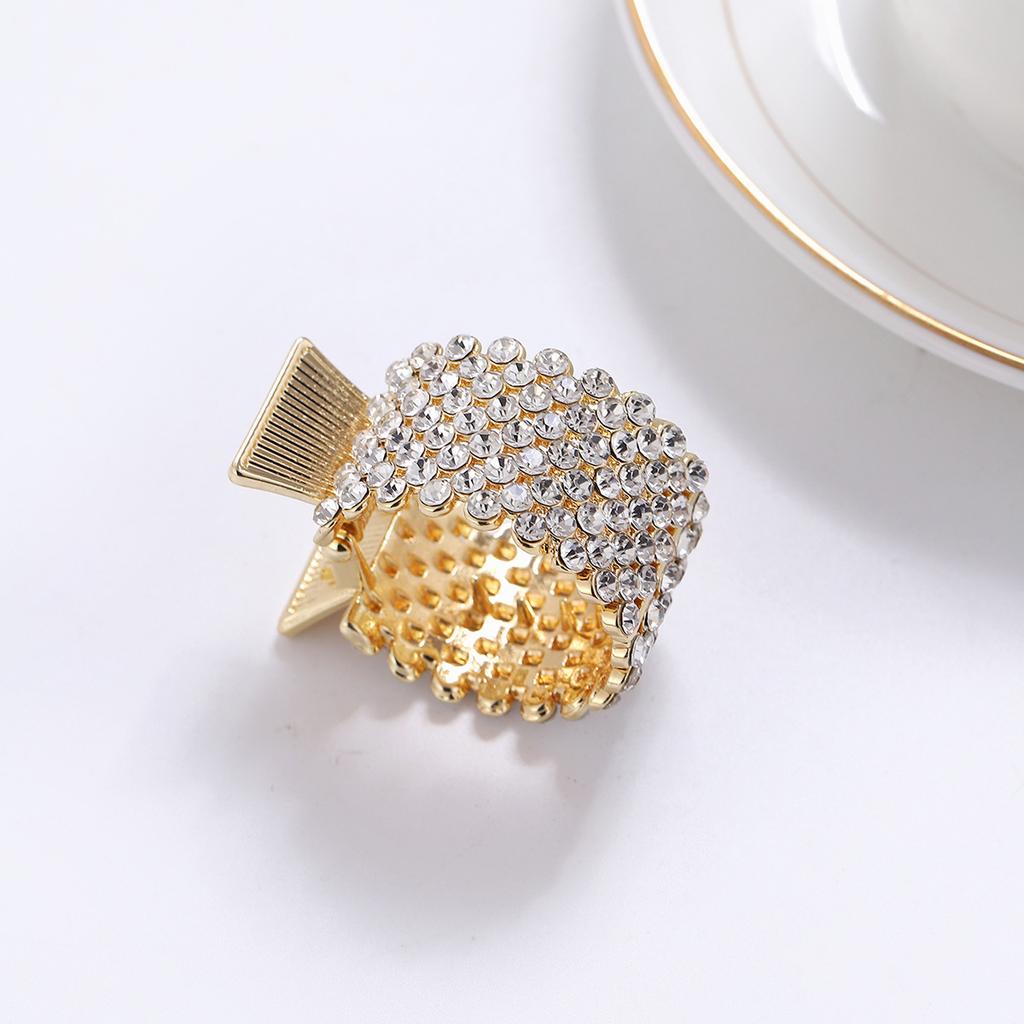 Strass-Pferdeschwanz-Haarspange Metall-Haarkralle Haarnadel Haaraccessoires Haarhalter für Damen Mädchen Stylisches Haarstyling-Werkzeug