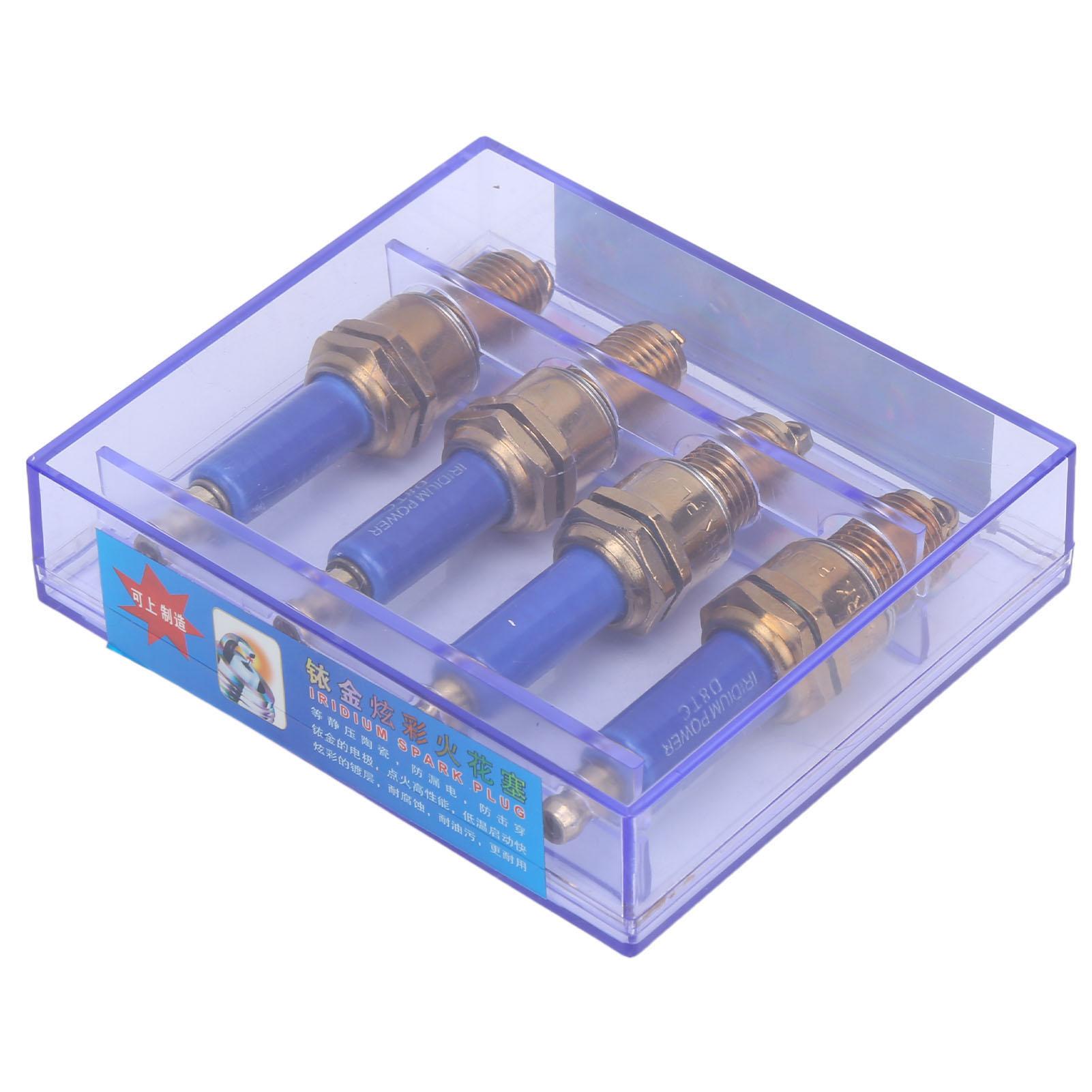 

4 шт. Свечи зажигания Титановый сплав Замена для GY6 150cc 200cc KAZUMA SUNL ROKETA D8TC Карманный мотоцикл