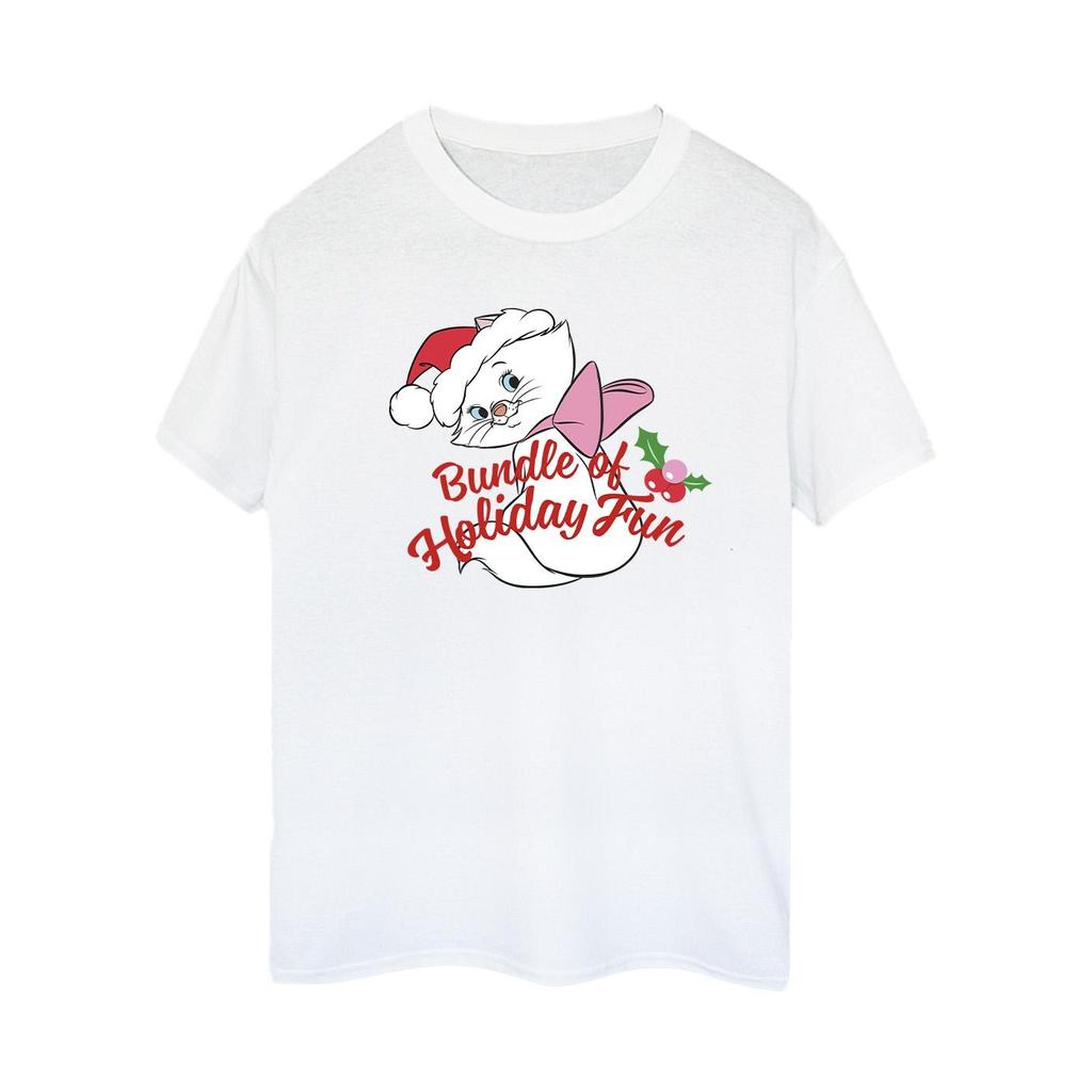 The Aristocats Womens/Ladies Holiday Fun Boyfriend T-Shirt