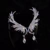 Simple Alloy Long Wing Stud Temperament Feather Earrings Silver Wings Shape Elf Ear Cuff Earrings Jewelry Accessories Gifts
