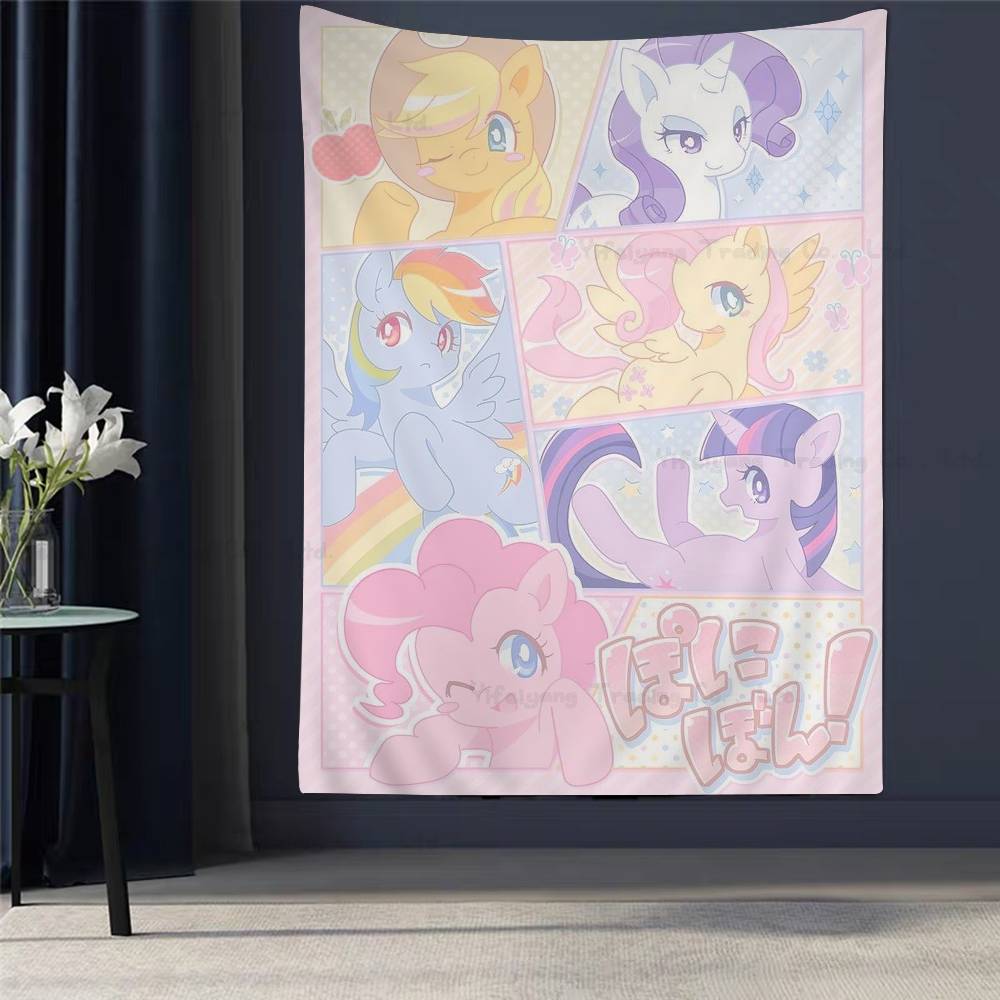 

Cartoon Cute MMyLLittlesPPonys Colorful Tapestry Wall Hanging Bohemian Wall Tapestries Mandala Wall Hanging Sheets 74x94cm(29x37in)