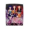 Fashion Doll Set with Three Dolls and Bicycle Casual Outfits Jointed Limbs Long Hair for Creative Role Play Gift