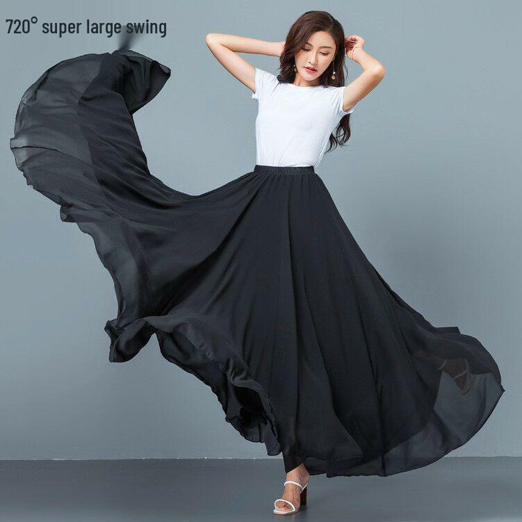 Agent 720 Scarlet Chiffon Classical Dance Skirt