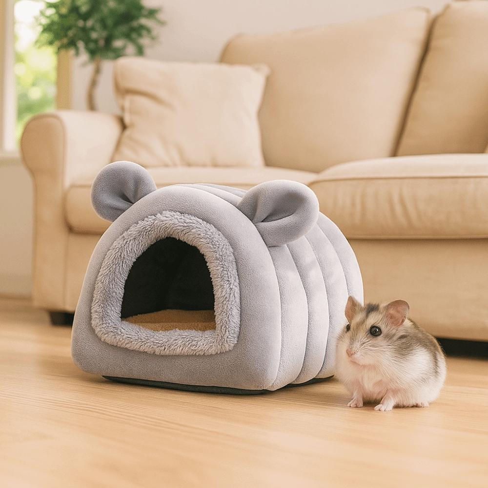 Thickened Hamster Warm Nest Velvet Hamster Sleeping House Hamster Hut for Hedgehog Chinchilla
