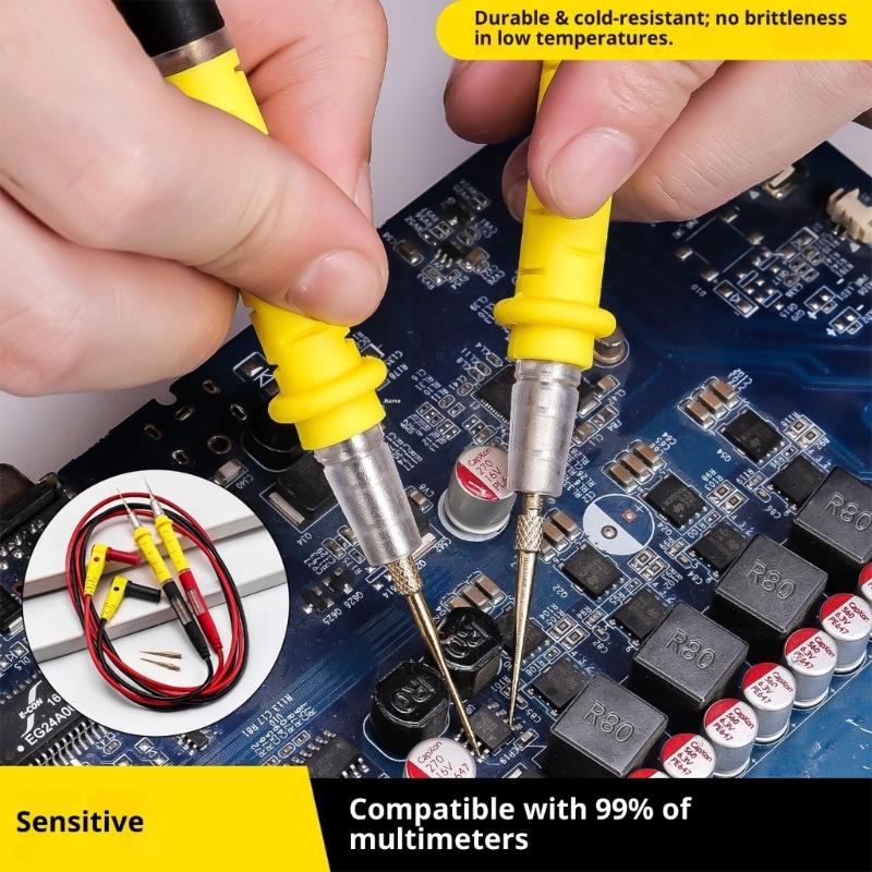 Multimeter Probe Test Leads Cable Replacement Universal Digital Multimeter Probe 110cm Test Leads For Electronics
