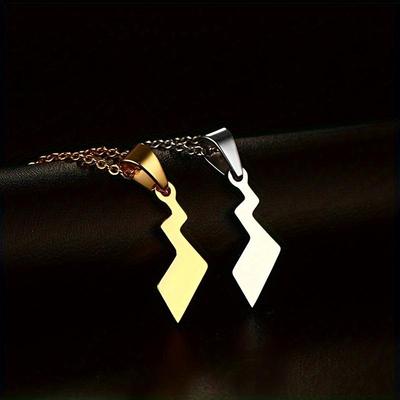 Simple and Classic Fashion Lightning Tail Pendant Necklace Jewelry