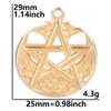 6pcs High Quality Stainless Steel Charm Star Pendants For Jewelry Making Supplies Pentagram Accessories DIY Keychian Charms Bulk