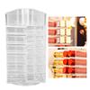 Cosmetic Lipstick Tower 360 Degree Rotating Display 53 Slots Large Capacity Lip Gloss Storage Organizer Transparent