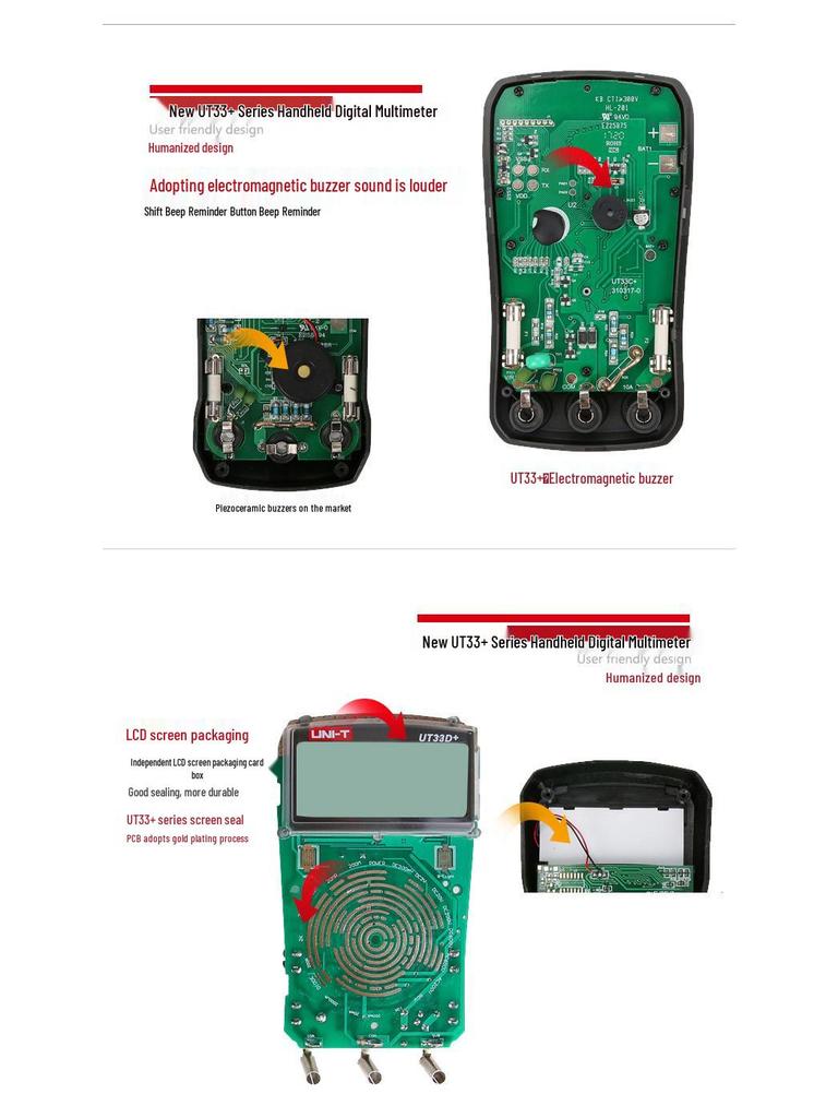 Uni-T Mini Digital Multimeter UT33 Series (A+/B+/C+/D+)