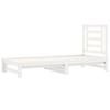 Vidaxl Extendable Bed, White, 2X(90X190) Cm, Light Pine Wood