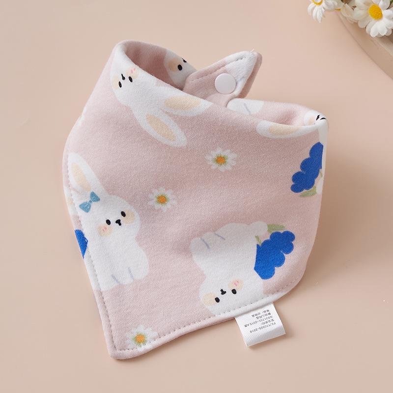 Super Soft Cotton Infant Bib & Neck Warmer - Anti-Spit Up, Autumn/Winter Triangle Scarf