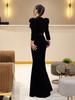 2025 Autumn European & American Fashion Solid Color Elegant Top & Skirt Set