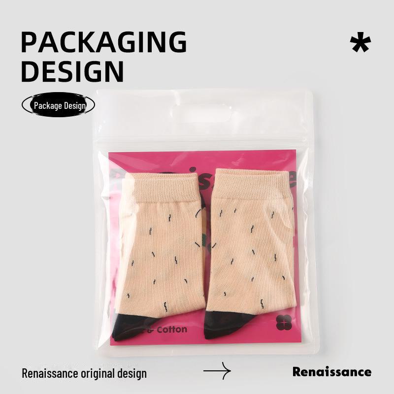 Renaissance Cartoon Funny Socks - Unisex Cotton Mid-Calf for Spring, Summer, Autumn