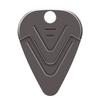 Ti Alloy Guitar Pick, Stainless Steel Chain Necklace Pendant for Guitar Bass Ukulele, Mirror Polished with Sweat Proof Wear Proof