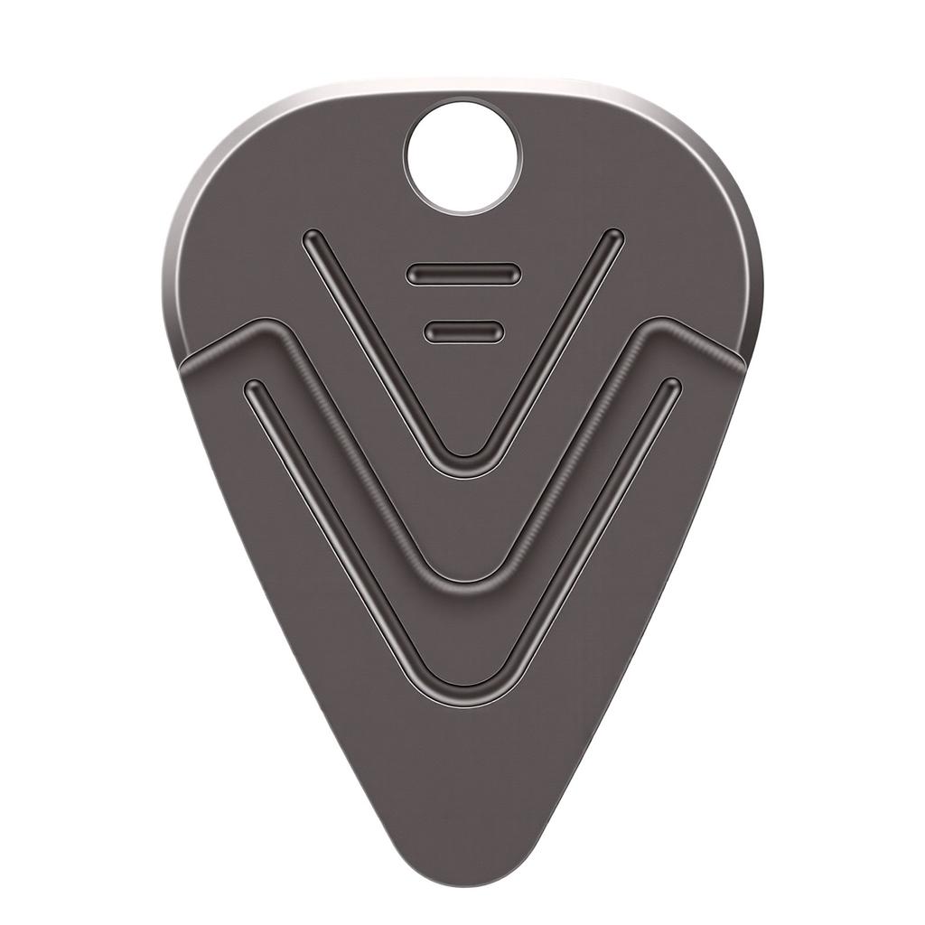 Ti Alloy Guitar Pick, Stainless Steel Chain Necklace Pendant for Guitar Bass Ukulele, Mirror Polished with Sweat Proof Wear Proof