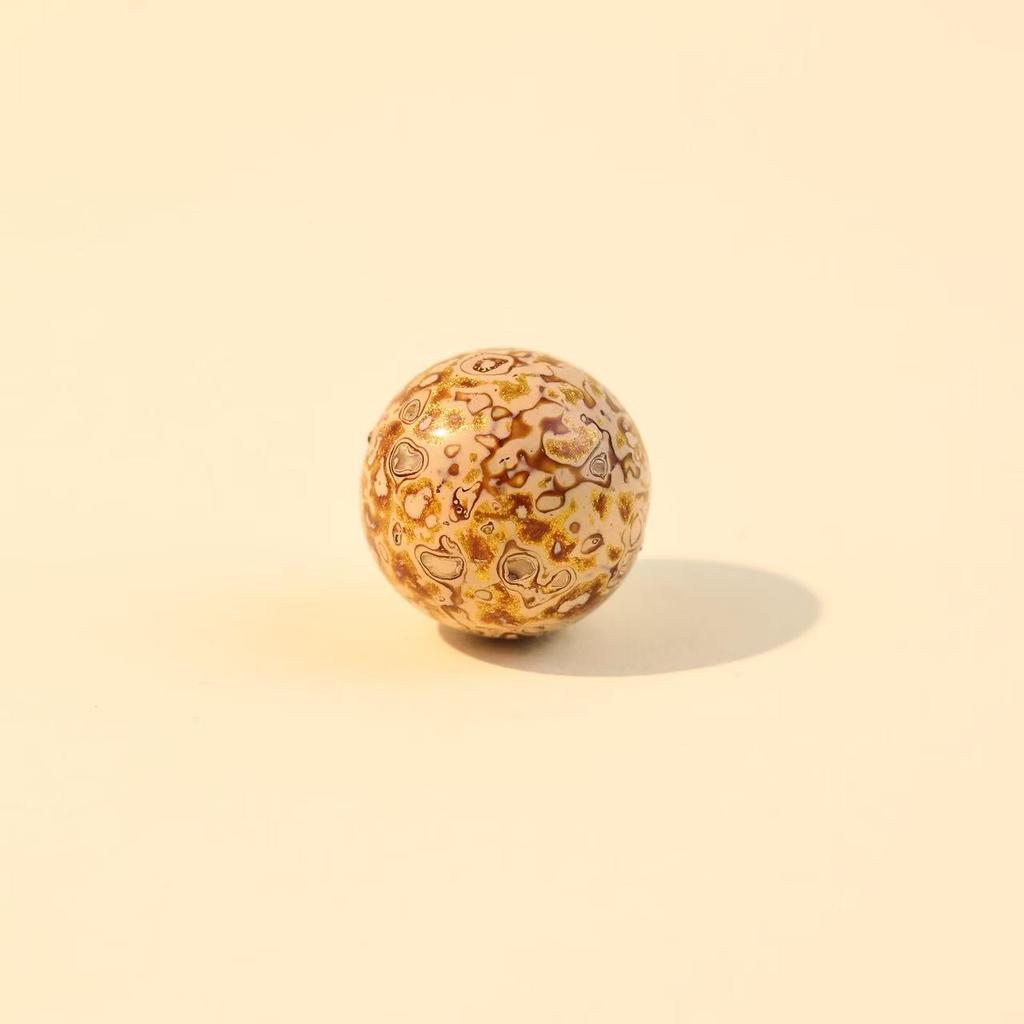 18mm Handmade Lacquer & Mother-of-Pearl Beads: Intangible Cultural Heritage Buddhist DIY