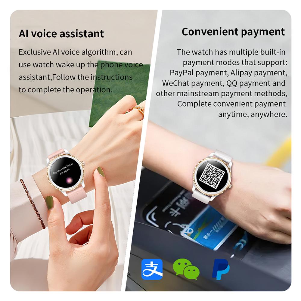 Crtorrs Smartwatch Lussuoso Bluetooth Chiamata HD Smartwatch Acciaio Inossidabile Orologi Sportivi Per Uomini Donne Telefoni Ios Android