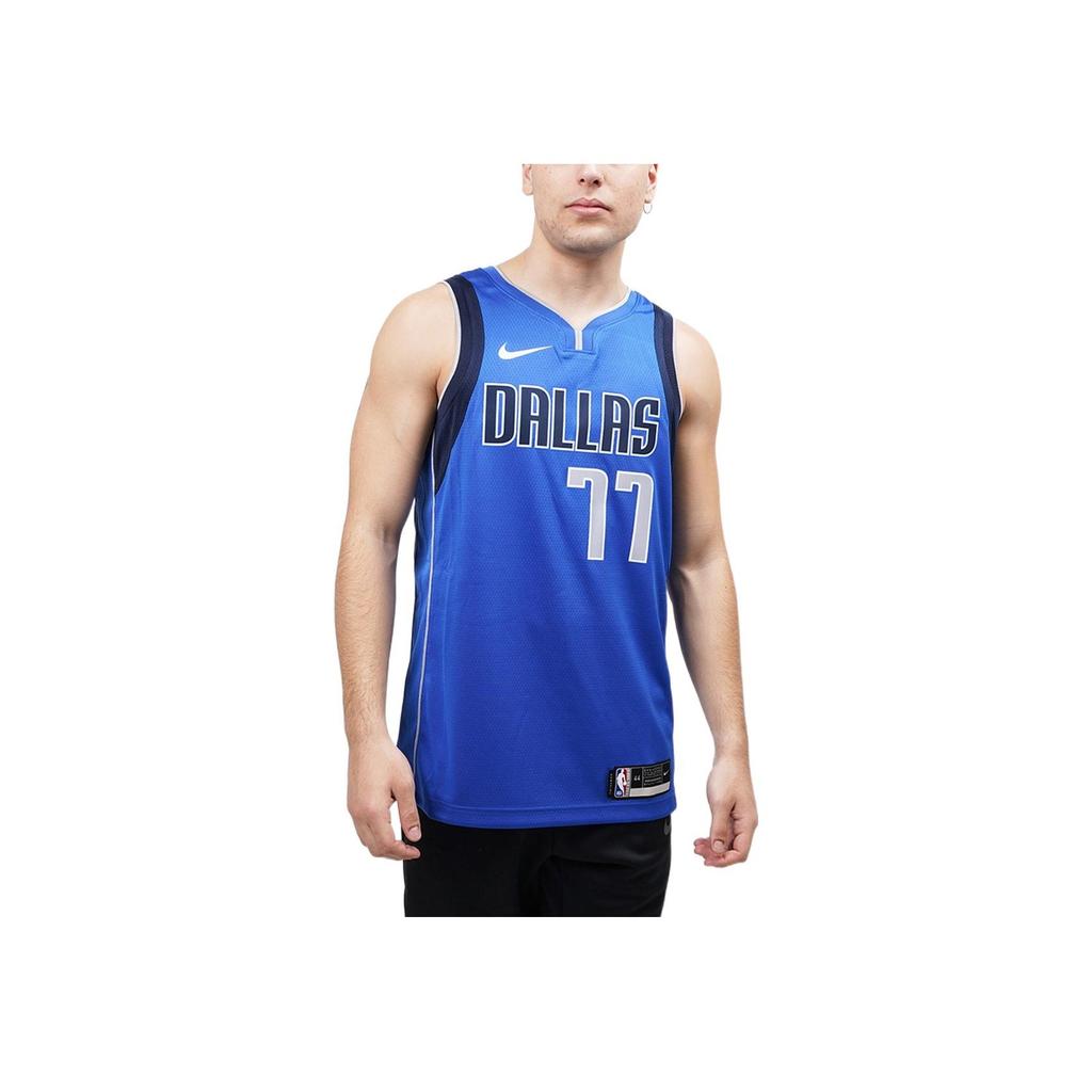 Nike Doncic Dallas Marvericks Icon Edition 2020 Jersey Blue/Black/Grey Men Streetwear CW3662-489