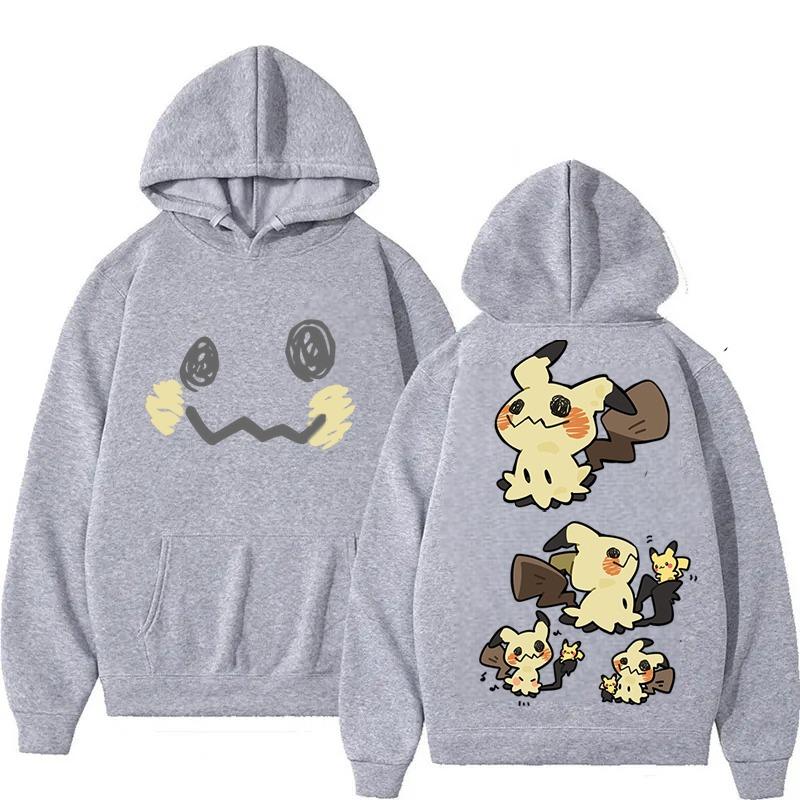 Pokémon Niedliches Mimikyu Cartoon-Print Hoodie für Männer und Frauen 2025 Herbst/Winter Neu Y2K Harajuku Übergröße Lässiges Sweatshirt Top