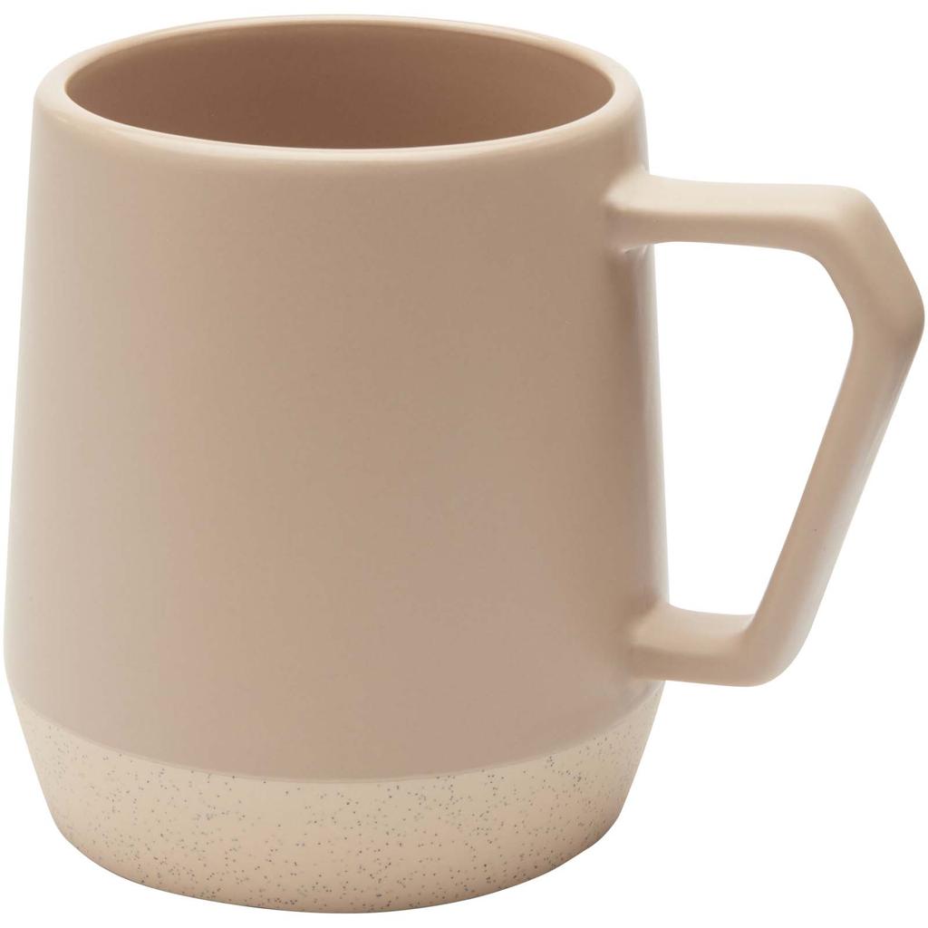 Glass "Dolce" 300 ml matte ceramic mug Oatmeal