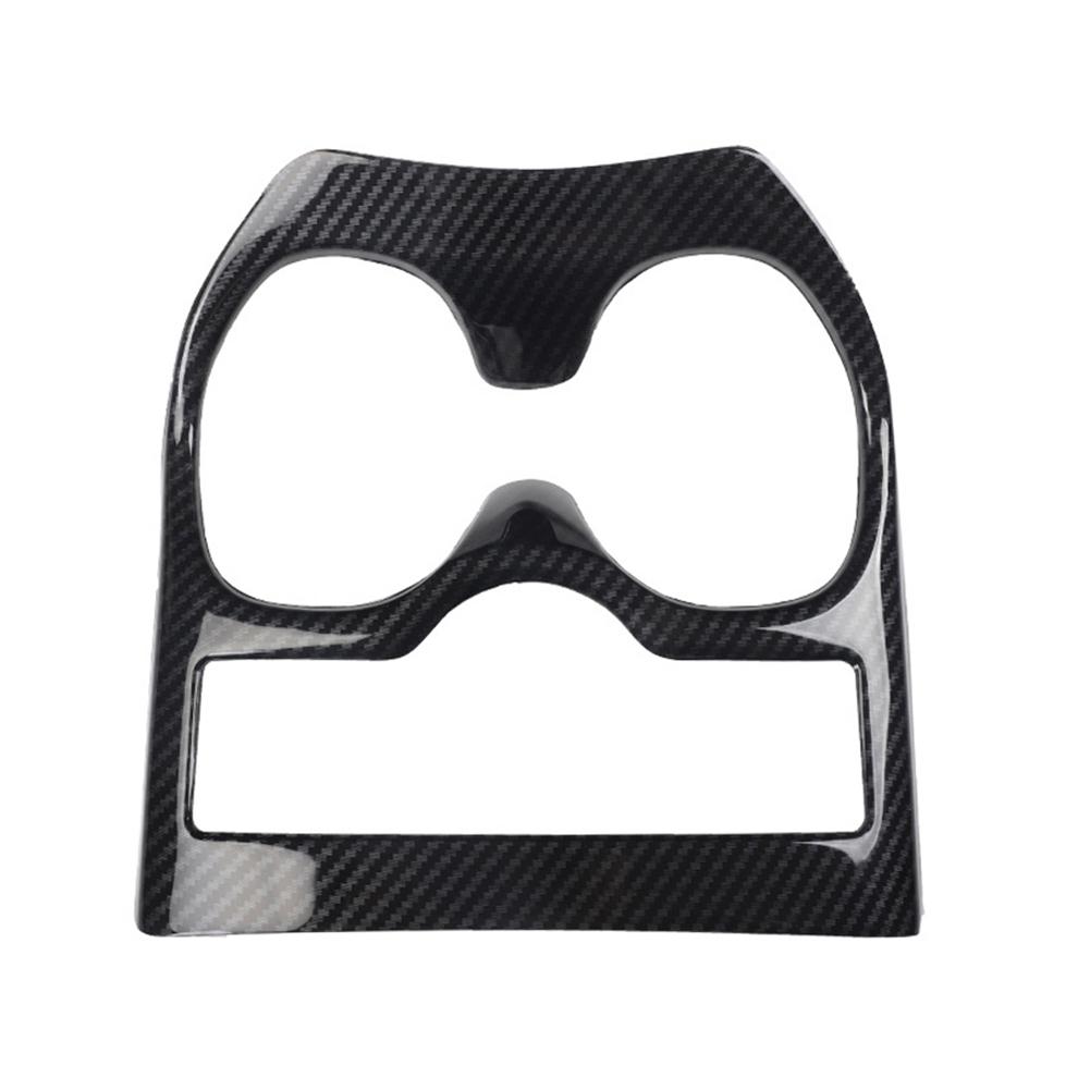 Car Water Cup Holder Cover Frame Panel Trim ABS Carbon Fiber for NISSAN X-Trail T32 Rogue 2014-2019 Auto Interior Accessories