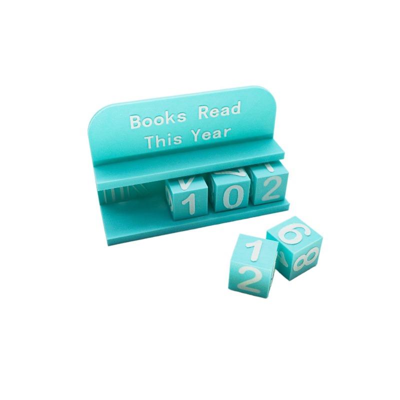 1pcs Books Read This Year Counting Ornament Home Office Desk Decor Book Reading Tracker Desktop Decoration