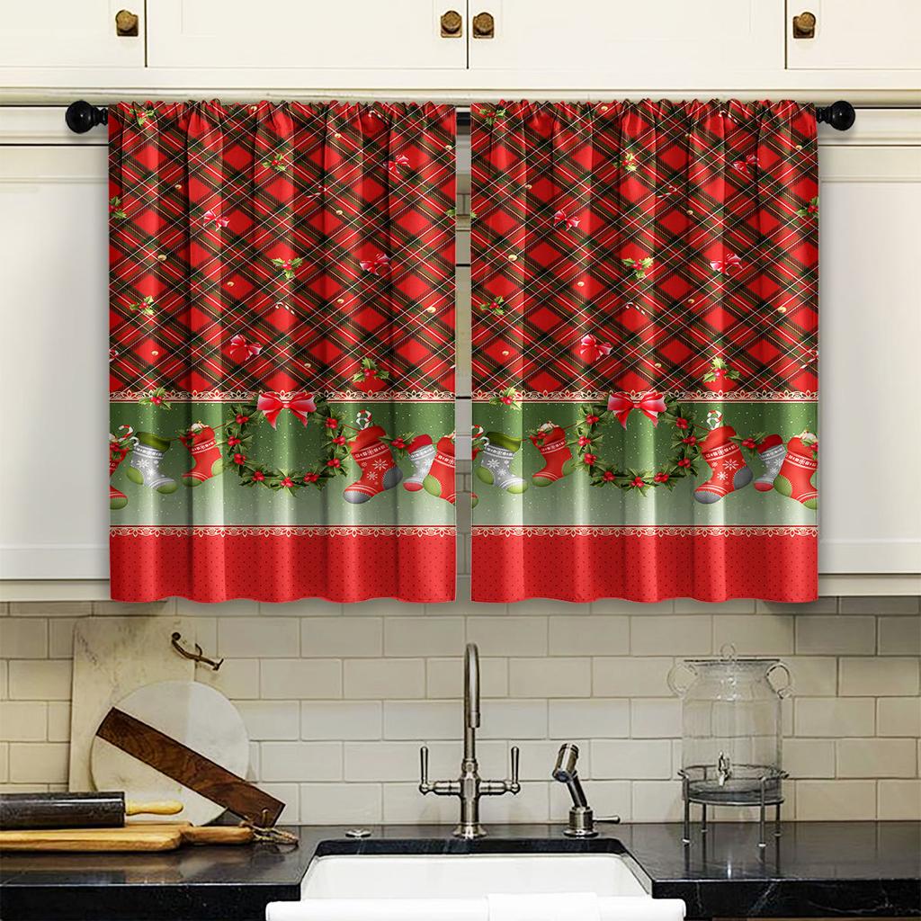 Plain Weave Digital Printing Short Curtain Curtain Blackout Kitchen Curtain Partition Curtain
