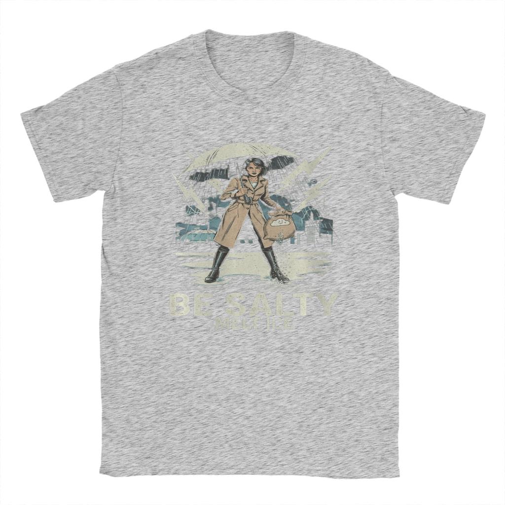 Be Salty Melt Ice Meme T Shirt Hip Hop TShirts Male Pure Cotton Round Neck Oversized Clothes Short Sleeves Streetwear Tops