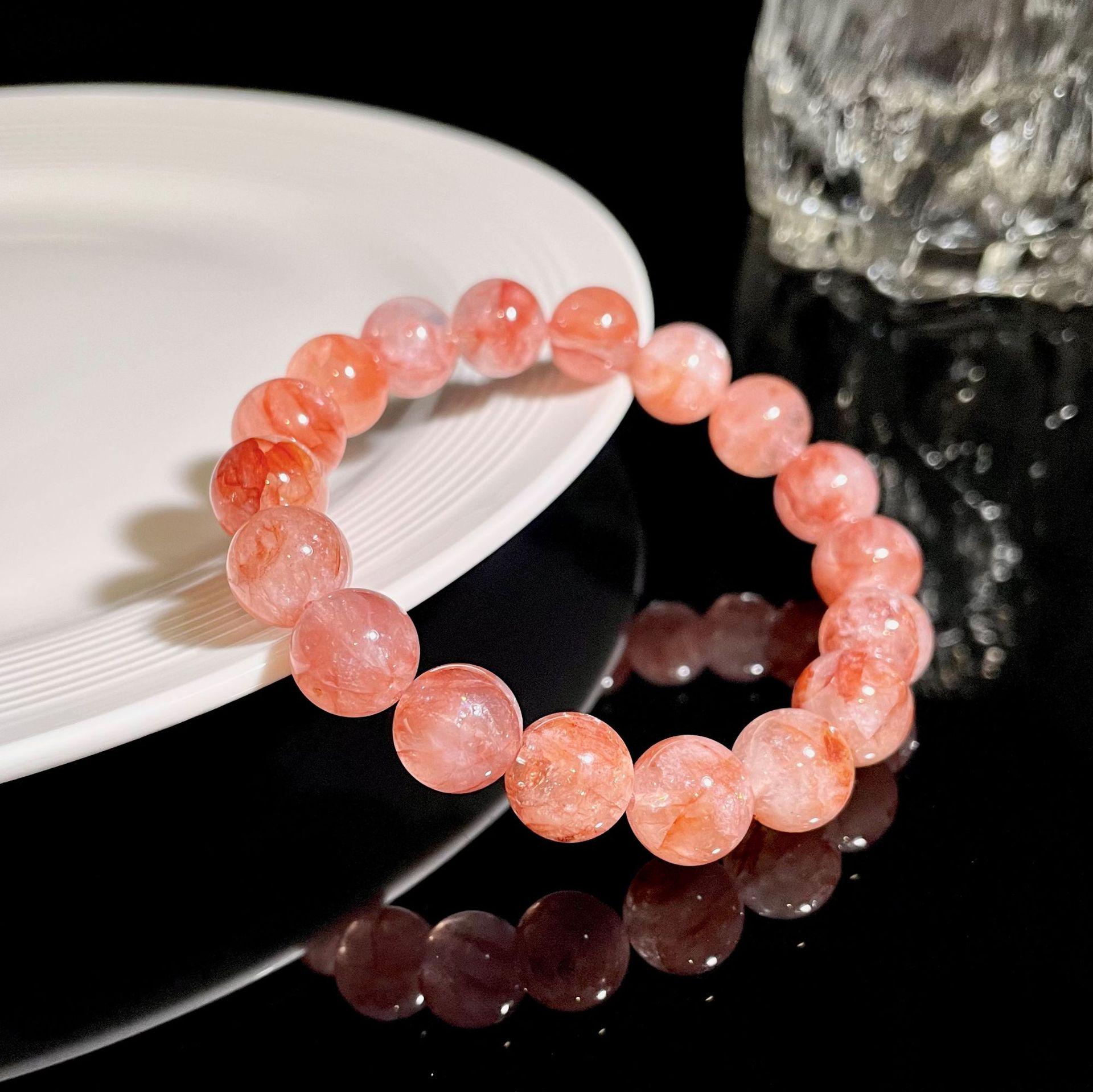 Jingxi Red Phantom Crystal Beaded Bracelet 7mm