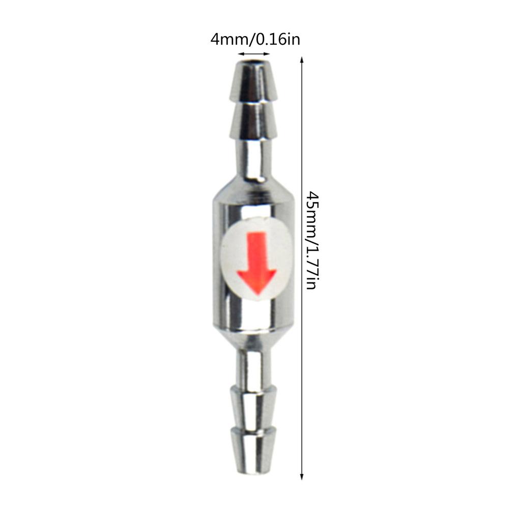 Stainless Steel Check for Valve for Aquarium CO2 System Anti-Backflow Rust Resis