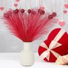 Faux Pampas Grass Decor,Artificial Pampas Grass Fluffies Home Decor,Pompous Grass Flower Arrangement Home Wedding Decor